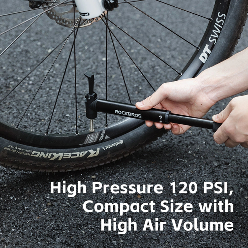 Rockbros 42320010001 Bicycle Pump Hand + Screwdriver - Black_5