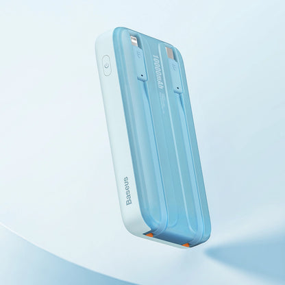 Baseus Comet Series powerbank with display 10000mAh 22.5W - blue + USB-A - USB-C cable 0.3m - white_9