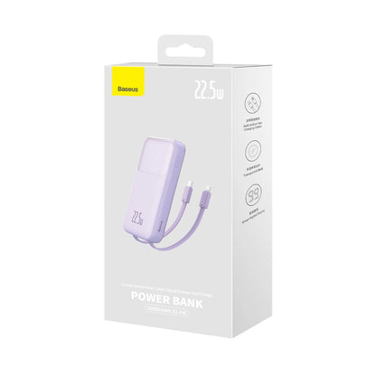 Baseus Comet Series powerbank with display 10000mAh 22.5W - purple + USB-A / USB-C cable_7