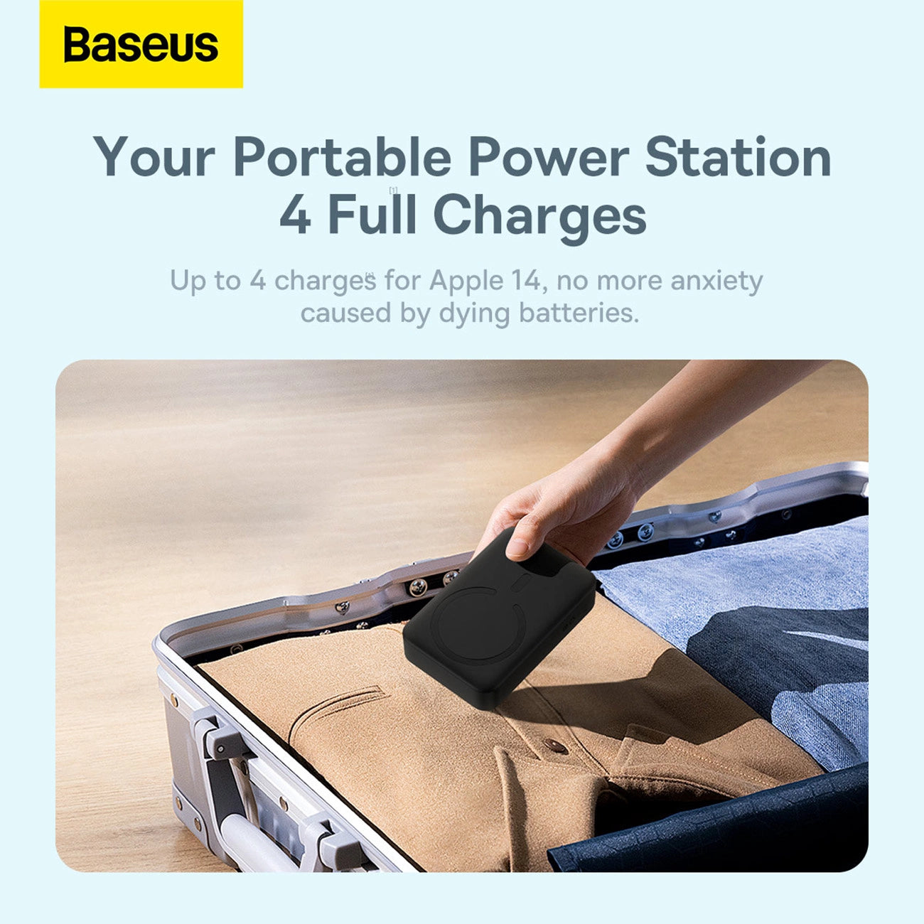 Powerbank Baseus Magnetic Mini 20000mAh, USB-C 20W MagSafe (black)_20