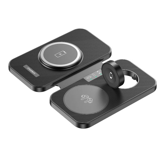 Choetech T616-F 3in1 inductive charger compatible with Apple and Samsung devices - black_0