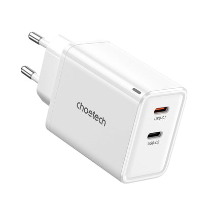 Choetech PD6013 2x USB-C PD 65W GaN wall charger - white_2