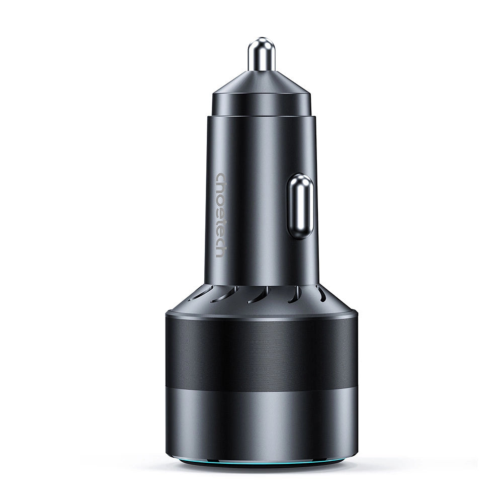 Choetech TC0010 USB-C USB-A PD 63W car charger - black_2