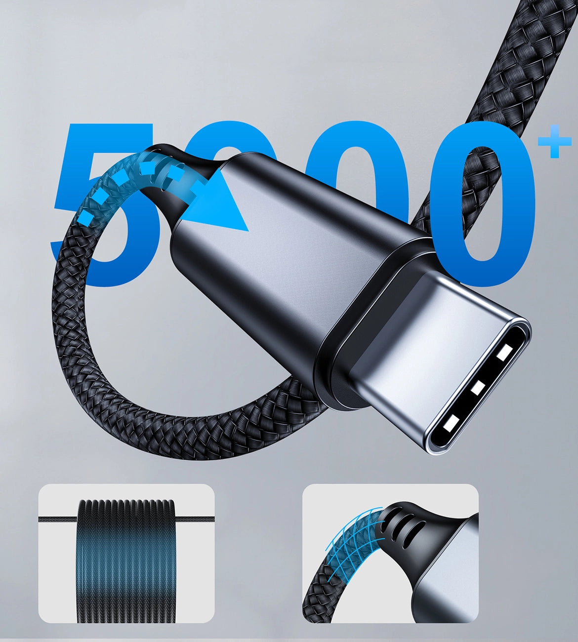 Choetech AUX006 USB-C / mini jack 3.5mm cable 1 m - black_3