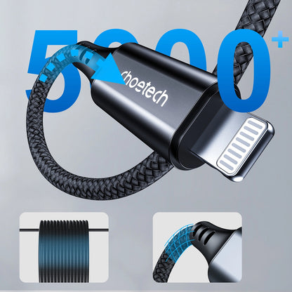 Choetech AUX007 Lighting / mini jack 3.5mm cable 1 m - black_3