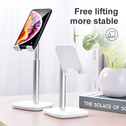 Choetech H035 aluminum stand for a phone or tablet with adjustment - white and silver_14
