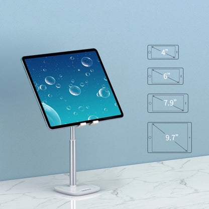 Choetech H035 aluminum stand for a phone or tablet with adjustment - white and silver_19