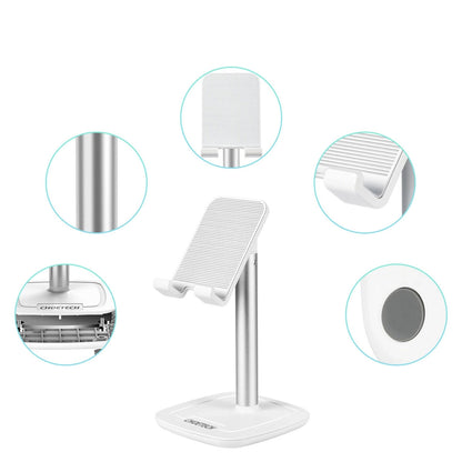 Choetech H035 aluminum stand for a phone or tablet with adjustment - white and silver_22