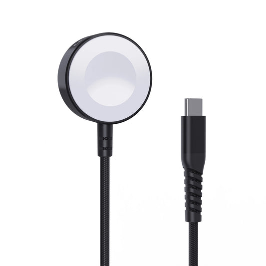 Choetech T319 MFI 5W wireless charger for Apple Watch + USB-C cable - black_0