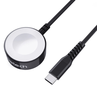 Choetech T319 MFI 5W wireless charger for Apple Watch + USB-C cable - black_10