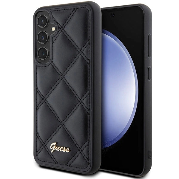Guess GUHCS23FEPSQSQSK S23 FE S711 black/black hardcase Quilted Metal Logo_0