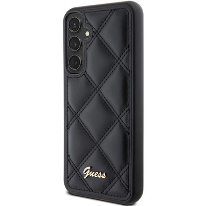Guess GUHCS23FEPSQSQSK S23 FE S711 black/black hardcase Quilted Metal Logo_1