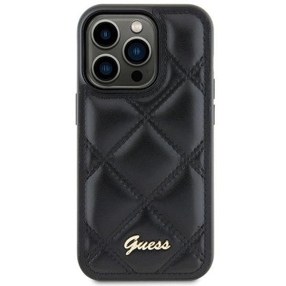Guess GUHCS23FEPSQSQSK S23 FE S711 black/black hardcase Quilted Metal Logo_2