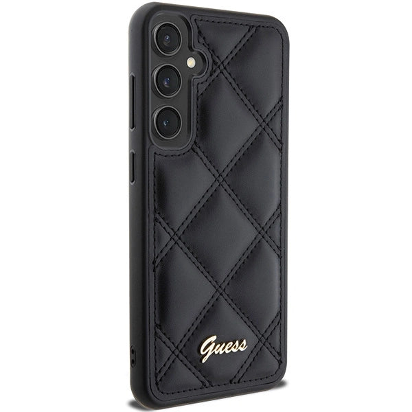 Guess GUHCS23FEPSQSQSK S23 FE S711 black/black hardcase Quilted Metal Logo_3