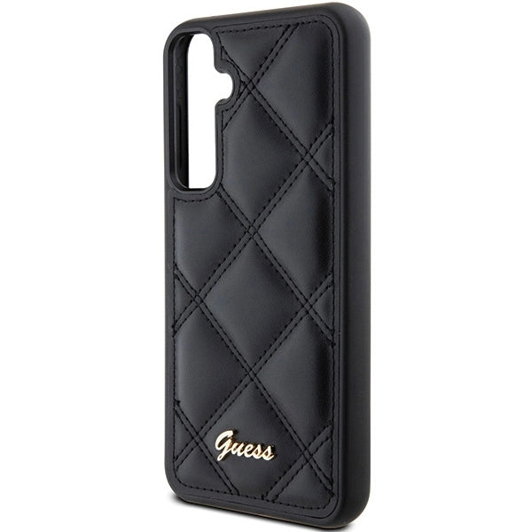 Guess GUHCS23FEPSQSQSK S23 FE S711 black/black hardcase Quilted Metal Logo_5
