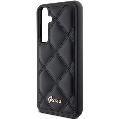 Guess GUHCS23FEPSQSQSK S23 FE S711 black/black hardcase Quilted Metal Logo_5