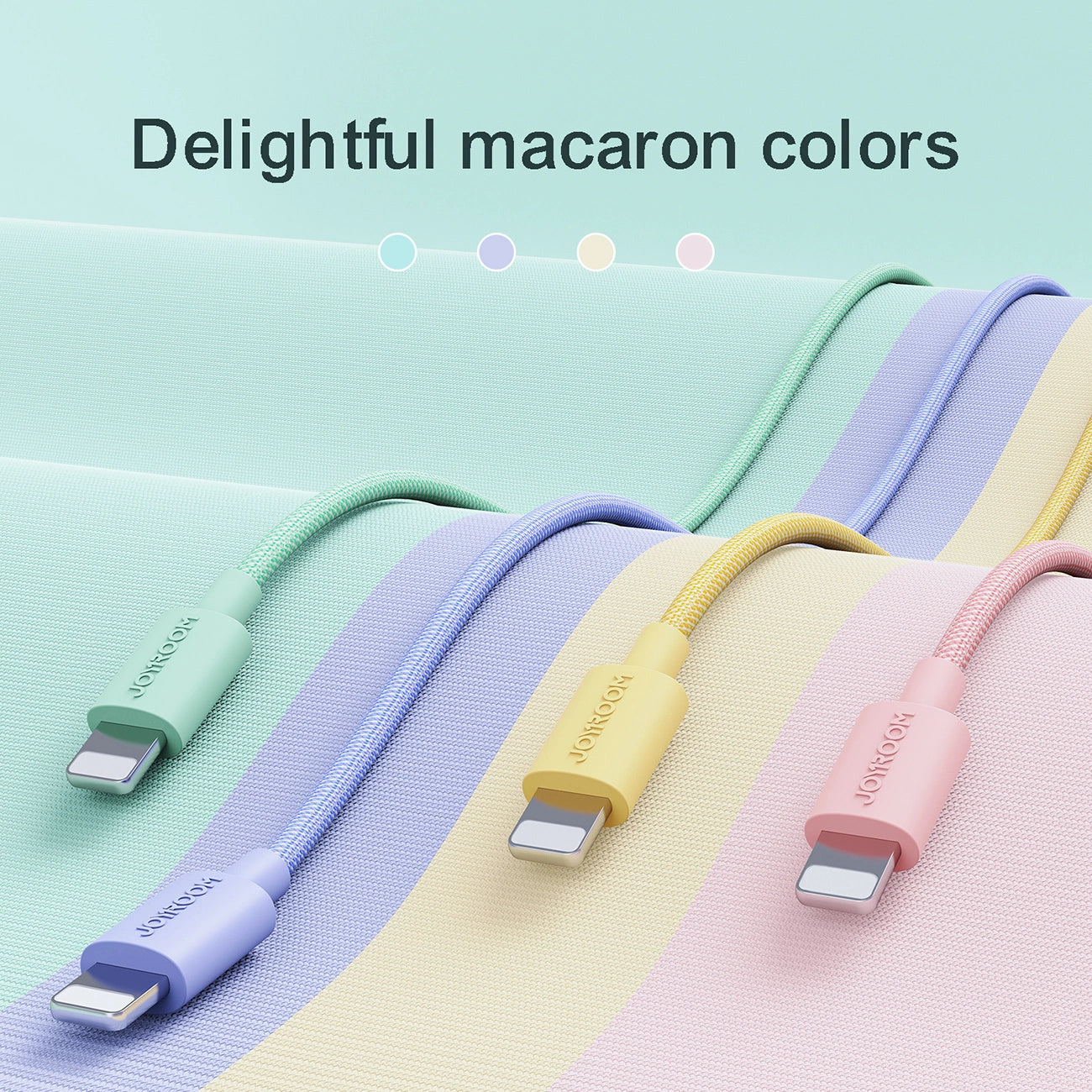 Joyroom Colorful Data Cable S-2030M13 USB-A / Lightning 2.4A 2m - pink_1