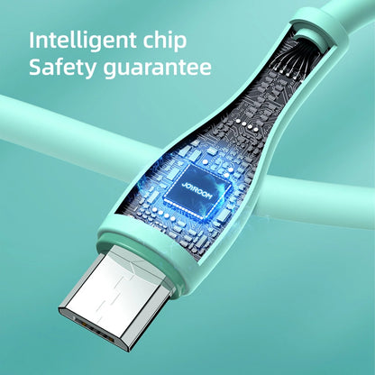 Joyroom Bowling Data Cable S-2030M8 USB-A / micro USB 3A 2m - green_2