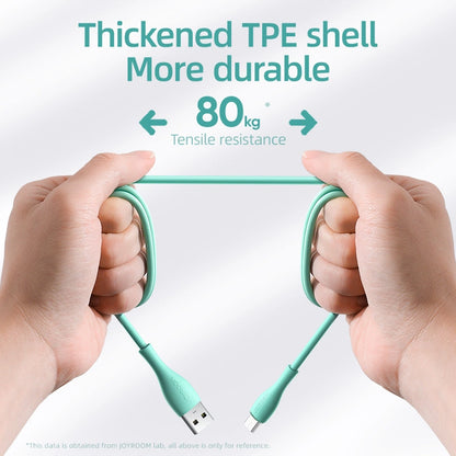 Joyroom Bowling Data Cable S-2030M8 USB-A / micro USB 3A 2m - green_4