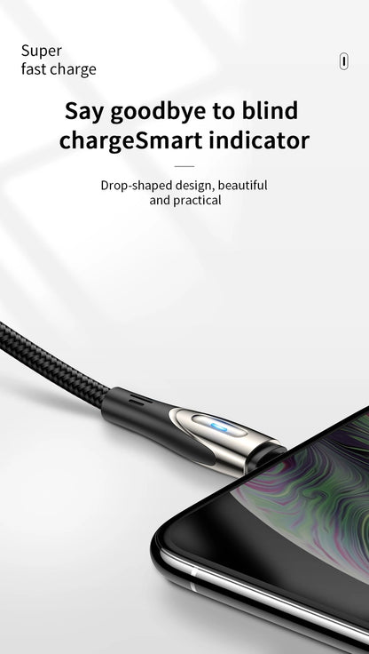 Joyroom Sharp Series S-M411 USB-A / micro USB 3A 2m Cable with Charging Indicator - Black_10