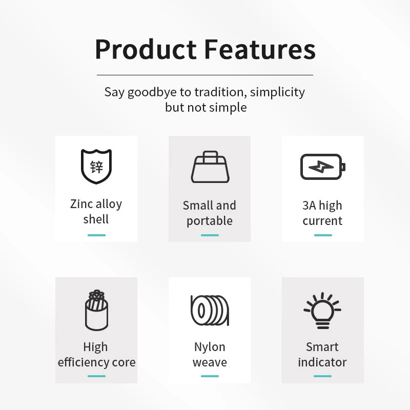 Joyroom Sharp Series S-M411 USB-A / micro USB 3A 2m Cable with Charging Indicator - Black_3