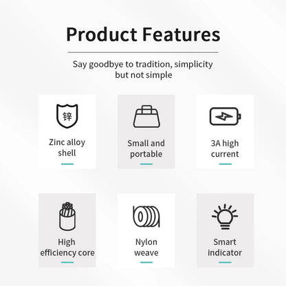 Joyroom Sharp Series S-M411 USB-A / micro USB 3A 2m Cable with Charging Indicator - Black_3