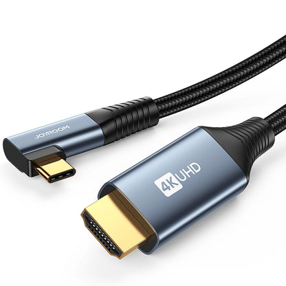 Joyroom SY-20C1 USB-C (angled) / HDMI (straight) Cable 4K 60Hz 2m - Gray_0