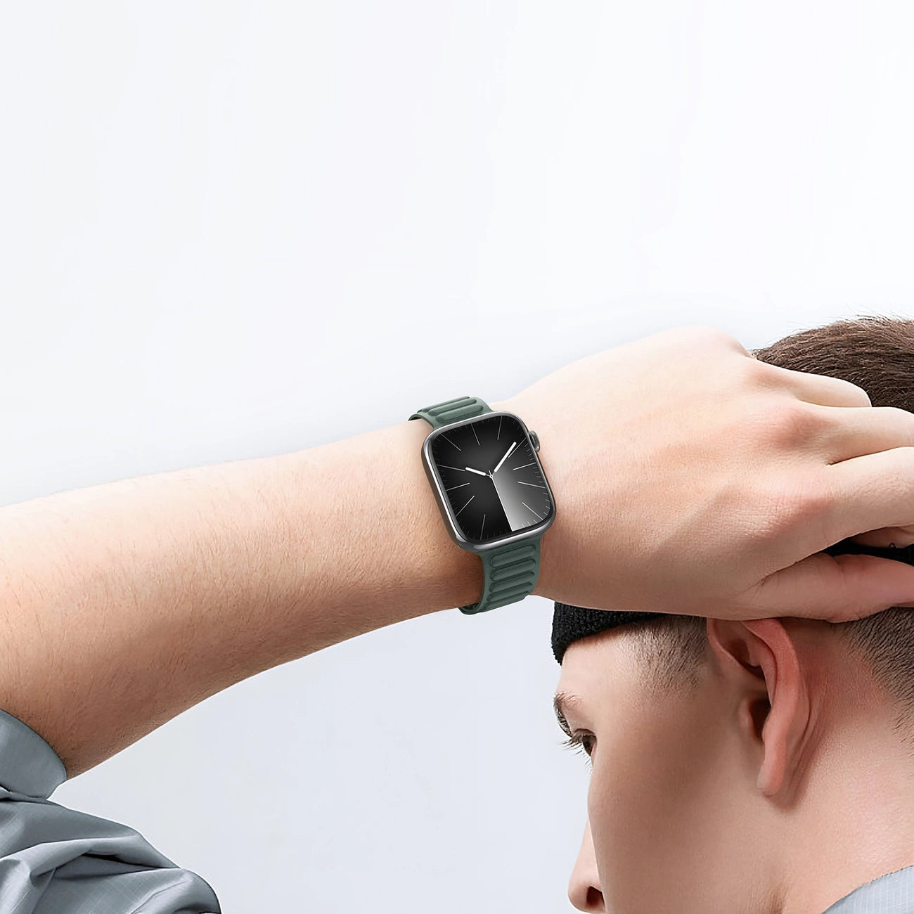 Magnetic Dux Ducis Strap BL for Apple Watch 38 / 40 / 41 mm - green_9