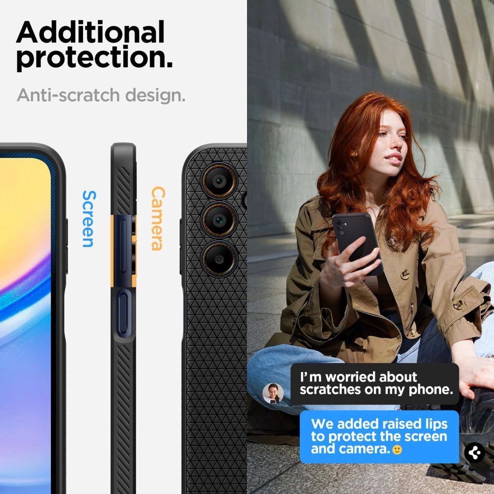Spigen Liquid Air Case for Samsung Galaxy A15 4G / 5G - Matte Black_14