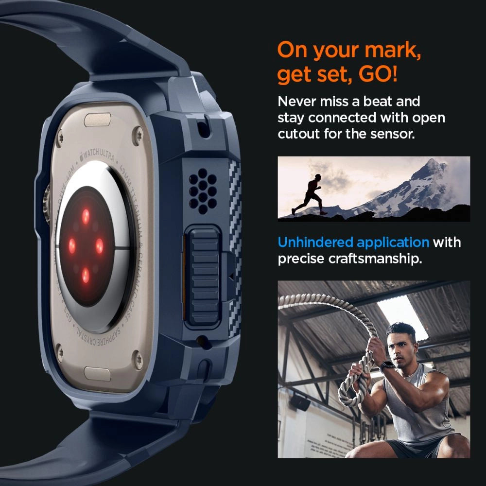 Spigen Rugged Armor Pro Case for Apple Watch Ultra 1 / 2 (49mm) - Navy Blue_13