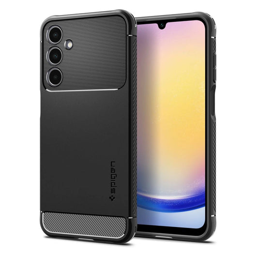 Spigen Rugged Armor Case for Samsung Galaxy A25 5G - Matte Black_0