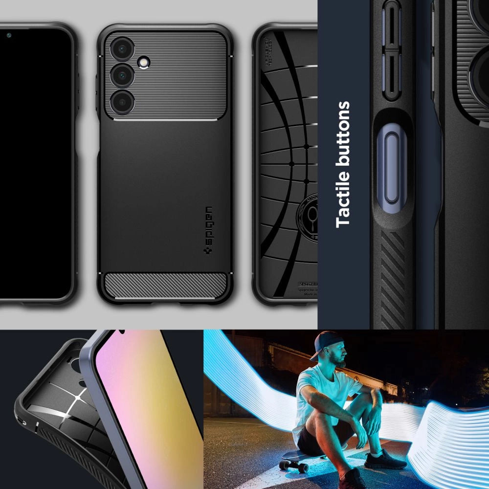 Spigen Rugged Armor Case for Samsung Galaxy A25 5G - Matte Black_10