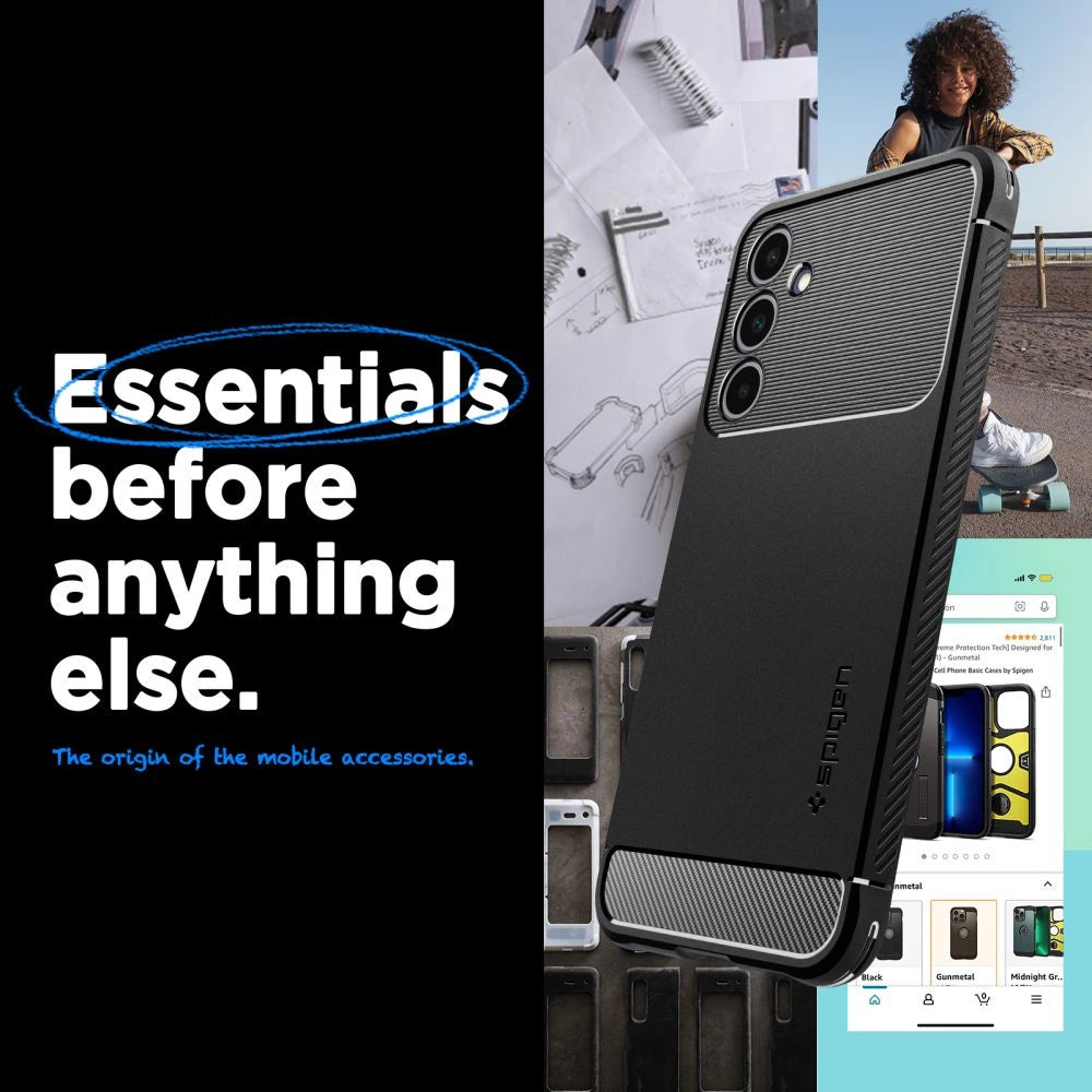 Spigen Rugged Armor Case for Samsung Galaxy A25 5G - Matte Black_5