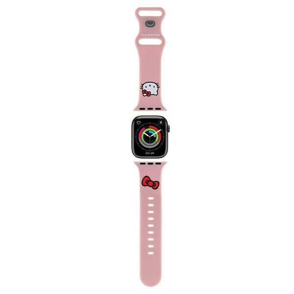 Hello Kitty Silicone Kitty Head Strap for Apple Watch 42/44/45/49mm - Pink_0