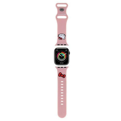 Hello Kitty Silicone Kitty Head Strap for Apple Watch 42/44/45/49mm - Pink_0