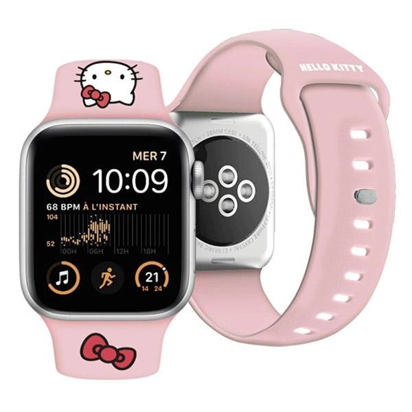 Hello Kitty Silicone Kitty Head Strap for Apple Watch 42/44/45/49mm - Pink_3