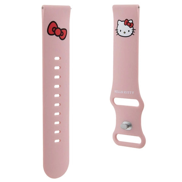 Hello Kitty Silicone Kitty Head strap universal 22mm - pink_2