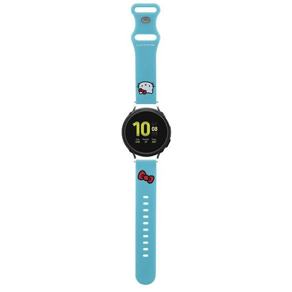 Hello Kitty Silicone Kitty Head strap universal 20mm - blue_0