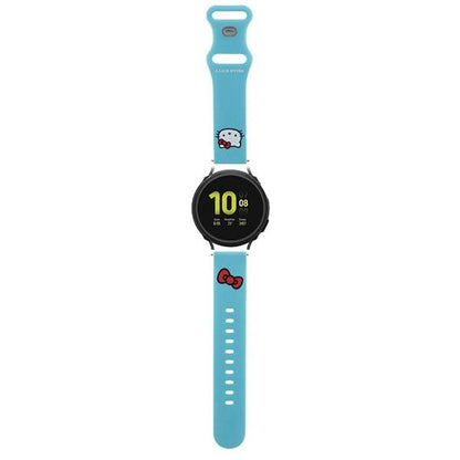 Hello Kitty Silicone Kitty Head strap universal 20mm - blue_0