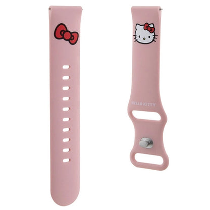 Hello Kitty Silicone Kitty Head strap universal 22mm - pink_2