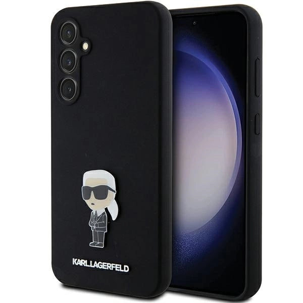 Karl Lagerfeld Silicone Ikonik Metal Pin case for Samsung Galaxy S23 FE - black_0