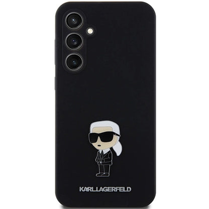 Karl Lagerfeld Silicone Ikonik Metal Pin case for Samsung Galaxy S23 FE - black_2