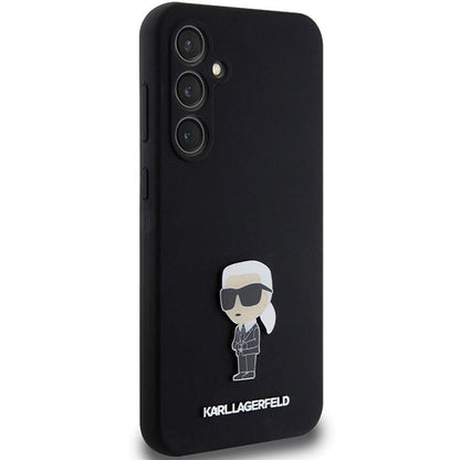 Karl Lagerfeld Silicone Ikonik Metal Pin case for Samsung Galaxy S23 FE - black_3