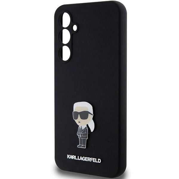 Karl Lagerfeld Silicone Ikonik Metal Pin case for Samsung Galaxy S23 FE - black_5