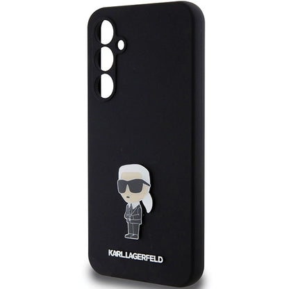 Karl Lagerfeld Silicone Ikonik Metal Pin case for Samsung Galaxy S23 FE - black_5