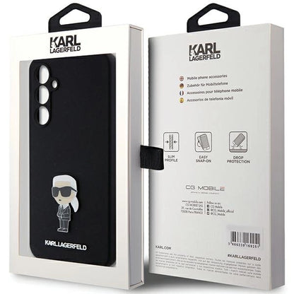 Karl Lagerfeld Silicone Ikonik Metal Pin case for Samsung Galaxy S23 FE - black_7