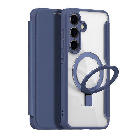 Dux Ducis Skin X Pro case with magnetic ring / stand for Samsung S24 - blue_0