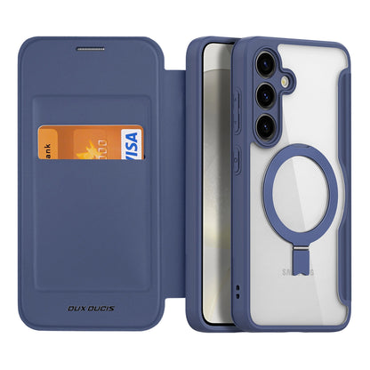 Dux Ducis Skin X Pro case with magnetic ring / stand for Samsung S24 - blue_3