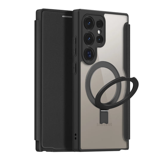 Dux Ducis Skin X Pro case with flap and magnetic ring for Samsung S24 Ultra - black_0