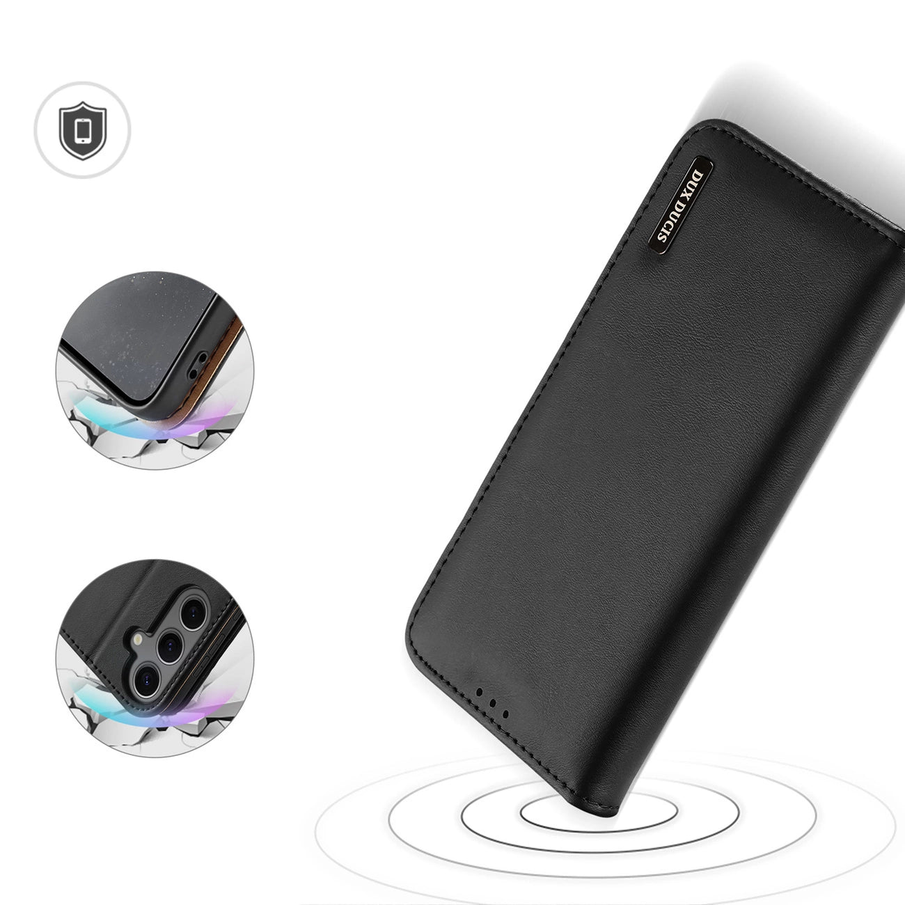 Dux Ducis Hivo case with flap and RFID blocking for Samsung Galaxy S24 - black_3